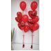 Δυο Μπουκέτα με Μπαλόνια. Κόκκινες Καρδιές και Λάτεξ 11'